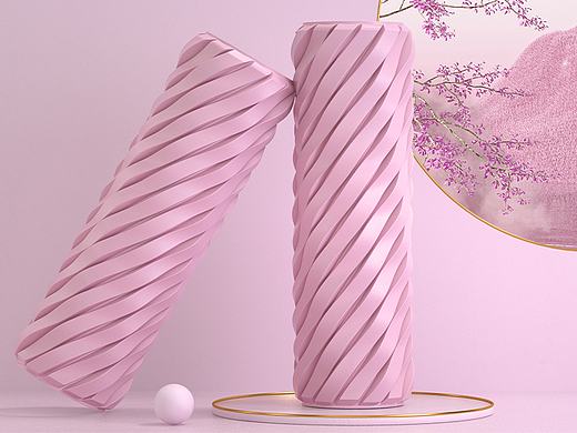 瑜伽柱建模渲染（個人主頁-ZNjQxOTYzMzY=） - 產(chǎn)品 - 站酷設(shè)計師和別的烏龜不一樣原創(chuàng)素材 - 站酷ZCOOL