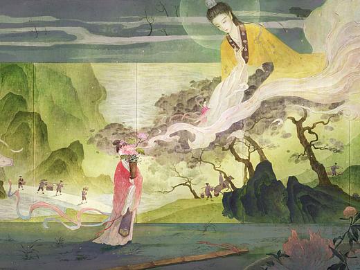 绿艳闲且静，红衣浅复深