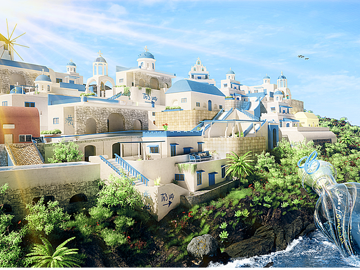 《The blue of Santorini》（个人主页-ZNjYyOTk4NzI=） - 场景 - 站酷设计师CCAN827原创素材 - 站酷ZCOOL