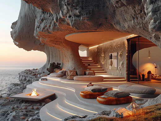 midjourney | 海景别墅