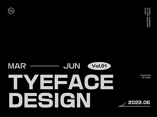 Typeface Design | 字体合集Vol.01