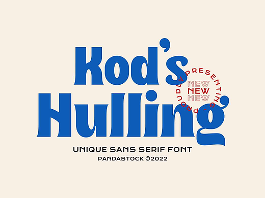 Kod Hulling - Rounded Sans Serif Font