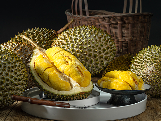 猫山王榴莲-水果摄影