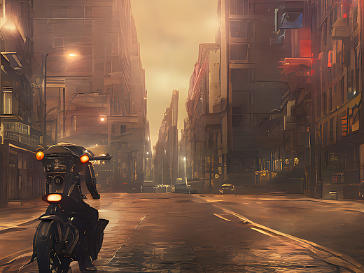 摩托车,路灯,街道,情侣,科技枪,性感