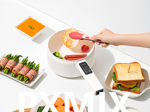 锅具摄影丨利仁 一人食小白锅 x 光影集 PXMIX