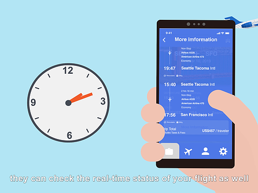 订票APP介绍MG动画