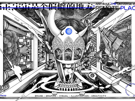 反正宇宙是个偏僻的地方（个人主页-ZNjEzMjU0NDA=） - 商业插画 - 站酷设计师桃了桃原创素材 - 站酷ZCOOL