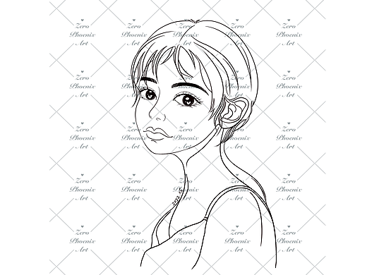 黑白头像线稿练习（个人主页-ZNTk2NzE1NDQ=） - 创作习作 - 站酷设计师ZeroPhoenixArt原创素材 - 站酷ZCOOL