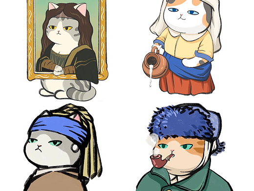 名画系列--猫咪cosplay
