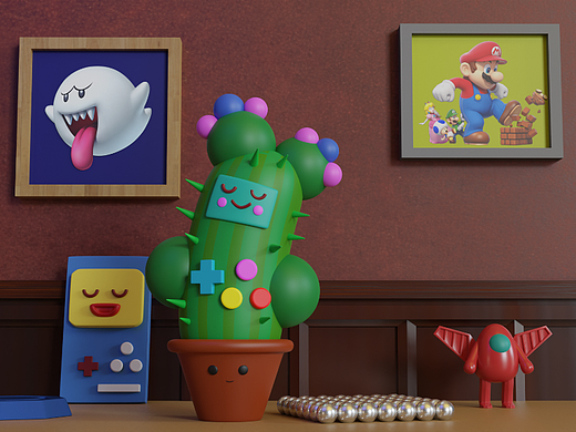 小游戏场景建模渲染