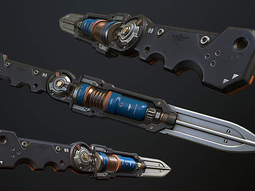 【3dmax武器建模教程】用3dmax制作一把小刀模型