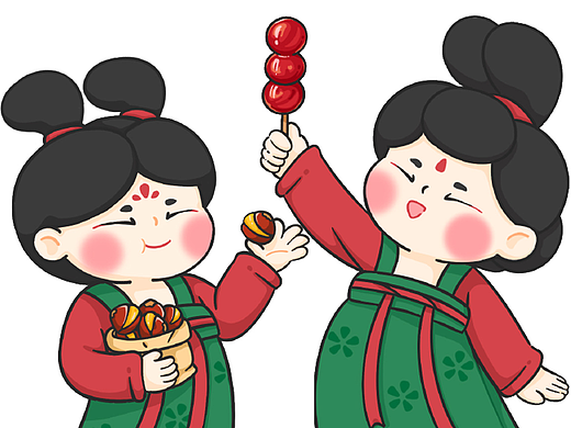 Q版仕女图