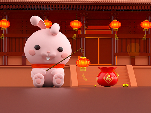 兔年快乐（个人主页-ZNjM2NDE4NTY=） - 动画/影视 - 站酷设计师BX十一原创素材 - 站酷ZCOOL