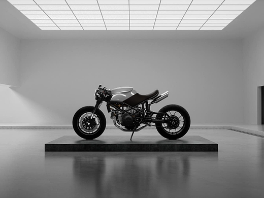 Ducati摩托渲染动态毕设