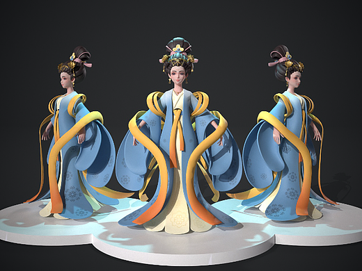 潮玩手办《如初见》-白络