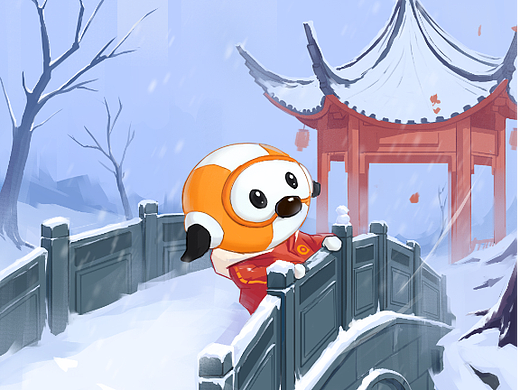 “大雪”节气插画