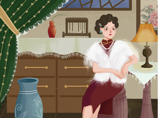 复古风人物（个人主页-ZNjAyMDA2ODQ=） - 创作习作 - 站酷设计师夏木插画原创素材 - 站酷ZCOOL