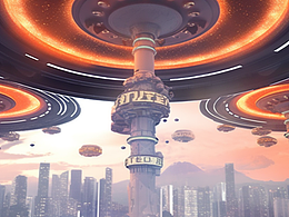AI创作 科技风格展厅场景结合