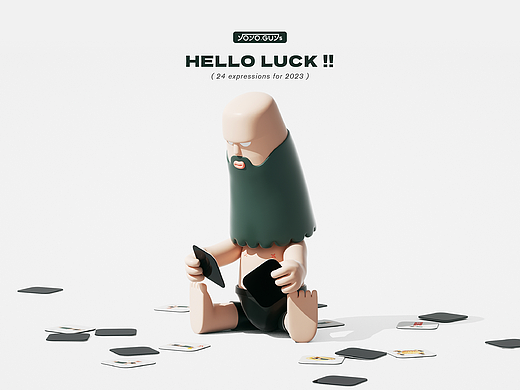 YOYOGUYS_HELLO LUCK_三维动态表情包