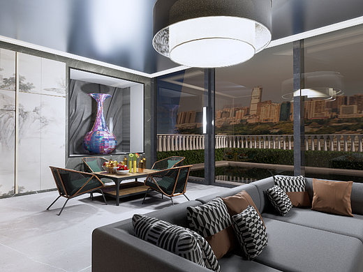 组合客厅工装（个人主页-ZNjE0NDA1NDg=） - 家装设计 - 站酷设计师李大科Dk原创素材 - 站酷ZCOOL