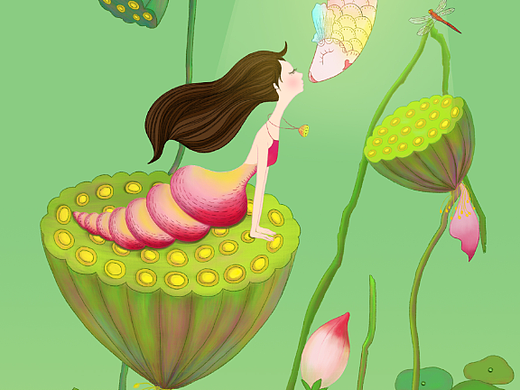 灵韵-田螺姑娘（个人主页-ZNjE3NjQ3MTY=） - 创作习作 - 站酷设计师檬檬哒原创素材 - 站酷ZCOOL