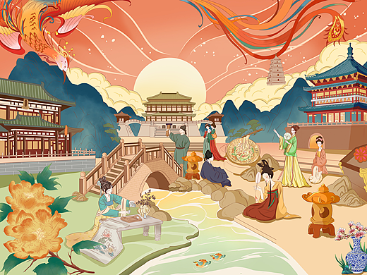 长安古意 | 国潮城市插画长卷