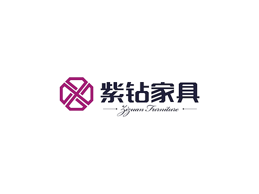 成都家居vi设计/紫钻家居/家居形象包装/家居logo设计