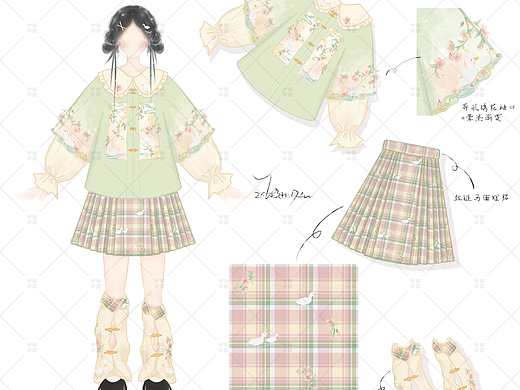新中式汉元素服饰设计