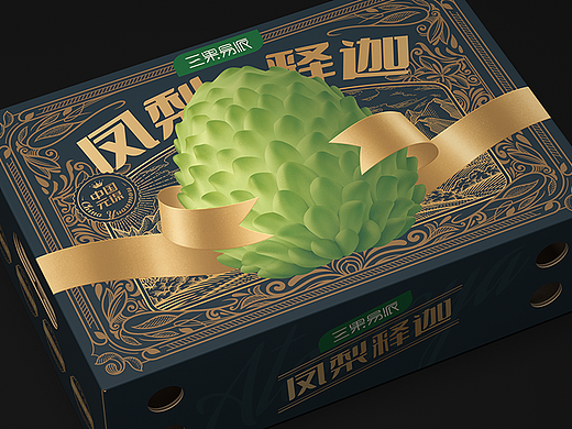 包装设计 | “三果易派”足够吸睛—凤梨释迦包装设计