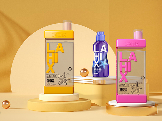 一米设计&蓝海星洗衣液（个人主页-ZNjUxNDc3NjQ=） - 包装 - 站酷设计师一米广告设计原创素材 - 站酷ZCOOL