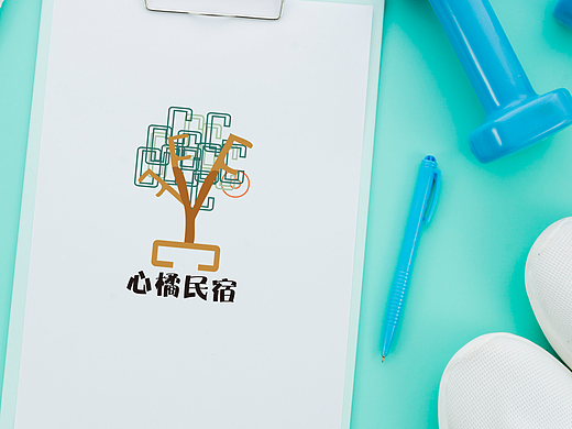心橘民宿文创logo设计练习