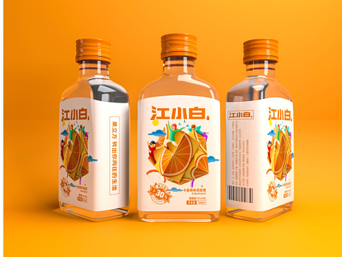 江小白果立方果酒包装