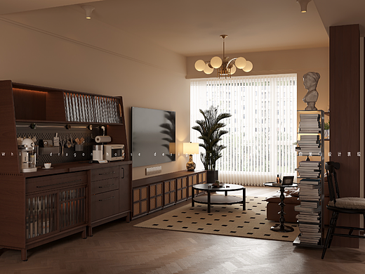 中古风（个人主页-ZNjY2NzAyNDA=） - 商业空间设计 - 站酷设计师效果图白龙马悦悦原创素材 - 站酷ZCOOL