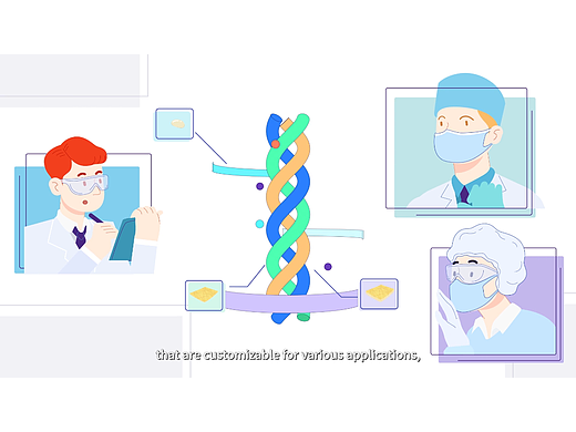 简约高级医学研究MG动画