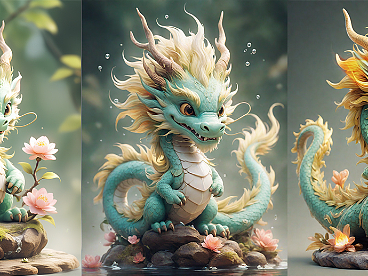 桃花朵朵·五行龙宝