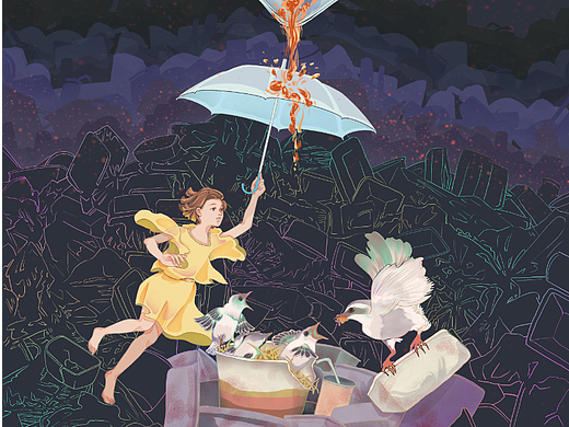 #環(huán)保面孔100# 《白色污染——環(huán)太生活》（個(gè)人主頁(yè)-ZNjE3MTAwNDA=） - 海報(bào) - 站酷設(shè)計(jì)師儷堂燕原創(chuàng)素材 - 站酷ZCOOL