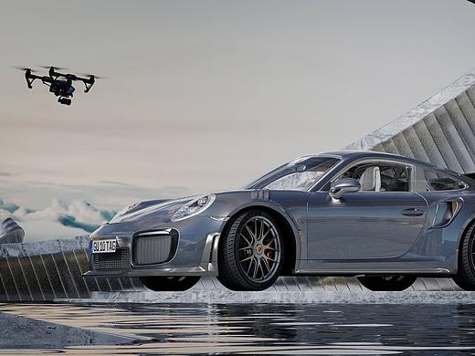 C4D保时捷展台场景（个人主页-ZNjYzNTg0MjA=） - 产品 - 站酷设计师Z883386928原创素材 - 站酷ZCOOL