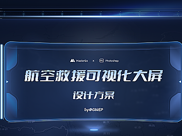 某航空救援系统集合端口大屏