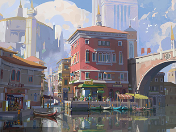 【拯-雁甲】场景原画概念设计学生作品