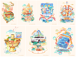 喜欢的国风插画