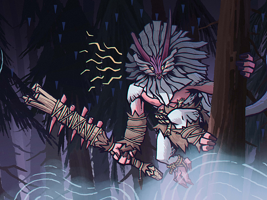 山神村-赤魈（个人主页-ZNjczMjYzNjg=） - 概念设定 - 站酷设计师陈BONES陈原创素材 - 站酷ZCOOL