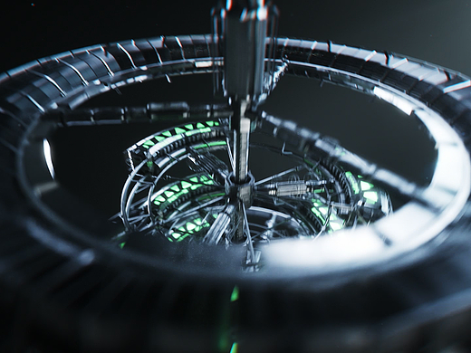 C4D作品激光智能摆动焊接头机器三维产品动画案例