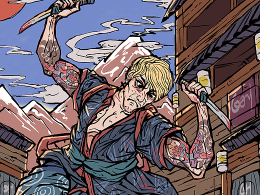 AstulJurondo居容台浮世绘风格角色插画（无题字版）