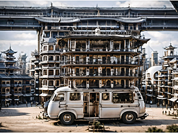 来看我在车上建房子呀