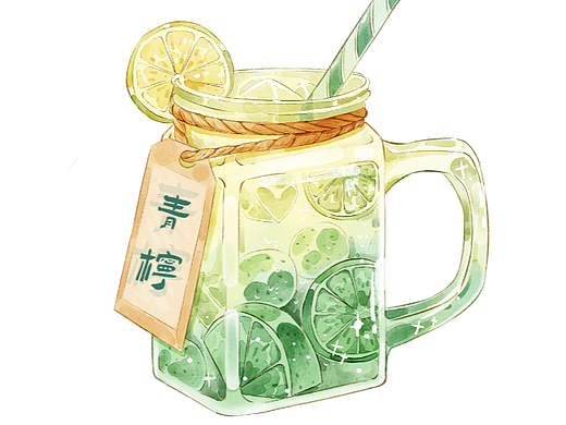 水彩饮品系列