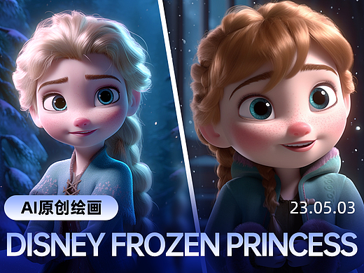 AI绘画原创 | 迪士尼系列 | 冰雪奇缘
