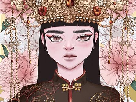 插画-2022-花与女孩