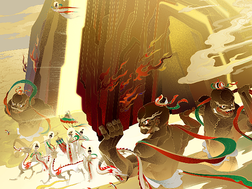 《天门开》——青霓扣额呼宫神,鸿龙玉狗开天门