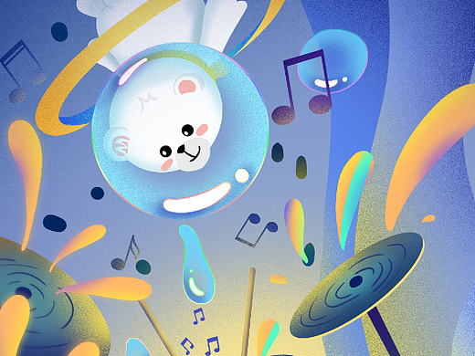 美的熊小美ip海报