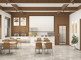 餐廳現(xiàn)代簡約設計效果圖展示